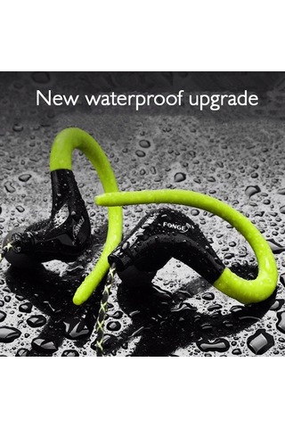 Singree Fonge S760 Spor Kulaklığı - Su Geçirmez, Süper Bass, Mikrofonlu, Yeşil