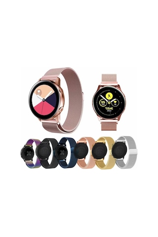 Huawei Watch Gt/gt2/gt3 42mm Metal Hasır Mıknatıslı 20mm Kordon