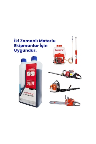Zargana 2t10 Pro Benzin Karışım Yağı İki Zamanlı 1 Litre Ölçekli Mavi