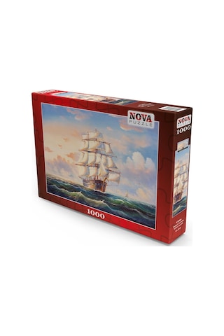 Nova Puzzle 1000 Parça Dalgalı Sularda Yelken Açmak - Yung Chao C