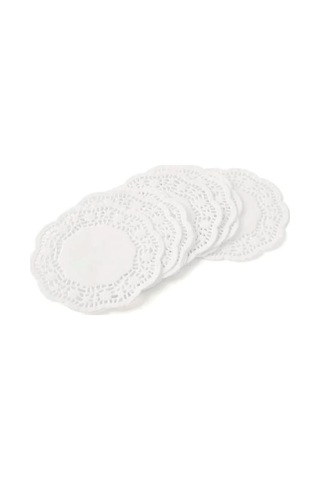 Dantel Görünümlü Kağıt Bardak Altlığı - Çay Bardağı Kağıt Altlığı - 2 Adet 500'lü 2 Paket Diğer