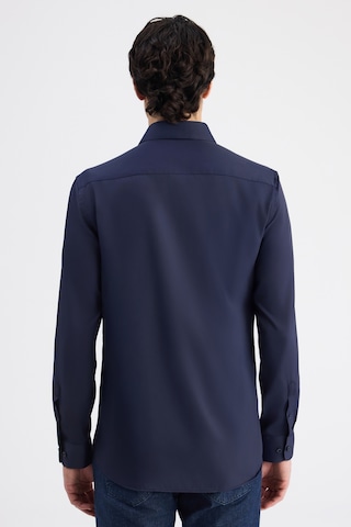 Twn Slim Fit Lacivert Düz Travel Gömlek 6ef02ad10288m Çok Renkli