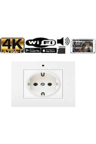Duvar Prizi Beyaz Casus Mini Gizli Wifi Kamera 1080p Hd 4k Kalite Duvar Prizi Beyaz Casus Mini Gizli Wifi Kamera 1080p Hd 4k Kalite