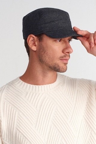 Erkek Yün Heritage Castro Şapka - Füme