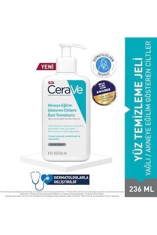 Cerave Akneye Eğilimli Ciltlere Özel Temizleyici 236 Ml Cerave Akneye Eğilimli Ciltlere Özel Temizleyici 236 Ml
