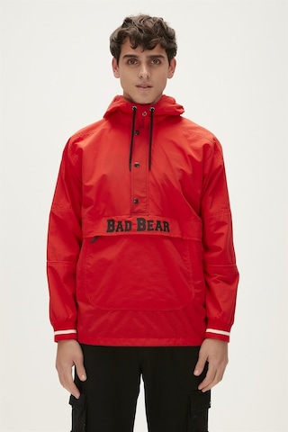 Bad Bear Hurricane Windbreaker Crimson Red Kırmızı Kanguru Cep Erkek Rüzgarlık-kırmızı Kırmızı