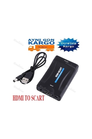 Hdmı To Scart Av Çevirici 4363P Dönüştürücü Skart Adaptor Convert