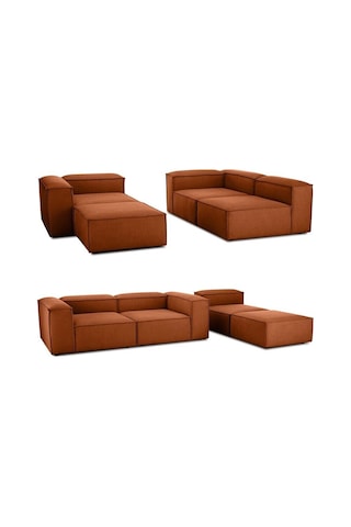 Relax Soft 4 Modül Köşe Takımı Tarçın Arizona 11 Tarçın