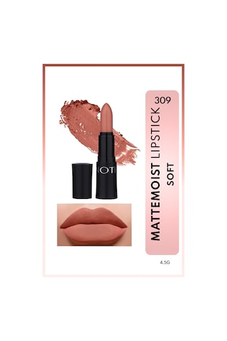 Note Cosmetique Mattemoist Lipstick Mat Bitişli Ruj 309 Note Soft - Nude