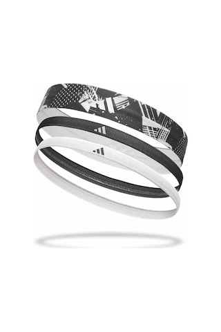 Adidas 3'lü Siyah Beyaz Saç Bandı Adac-16161 Çok Renkli