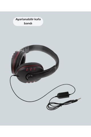 Mey Najmaddin Kırmızı Kulaklık Stereo Mikrofonlu Dayanıklı Örgü Kablolu Najmaddin