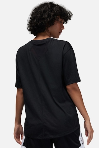 Nike Jordan Diamond Jumpan Women S Loose Fit Top T-shirt Kadın Bol Kalıp File Detaylı Tişört Siyah