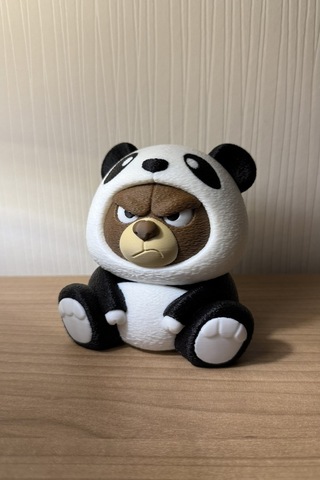 Sevimli Panda Kostümlü Huysuz Ayıcık Figür / Anahtarlık Dekoratif Mini Oyuncak & Hediye