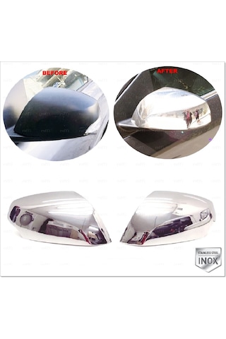 Renault Fluence Krom Ayna Kapağı 2 Prç. 2010 Üzeri P. Çelik