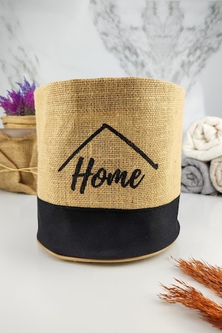 Digithome Hasır Çok Amaçlı Düzenleyici Organizer Mini Yuvarlak Saksılık Siyah - Cly-j1026