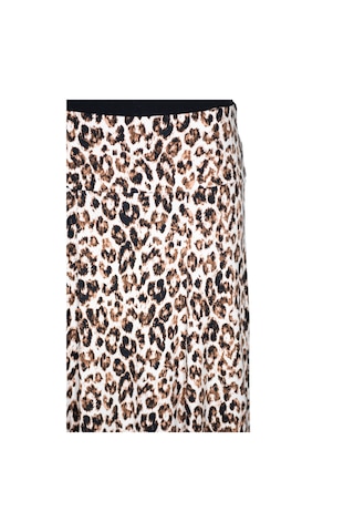 Barem Kadın Arzu Korsajlı 6 Parçalı Kahverengi Leopar Ekru Etek Kahve