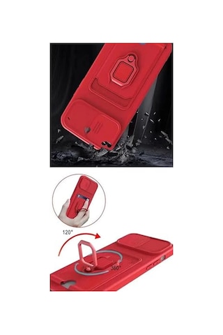 Newface - 300 - Xiaomi Redmi Note 13 Pro 5g Kılıf Zuma Kartvizitli Yüzüklü Silikon - Kmrsfres - - Siyah