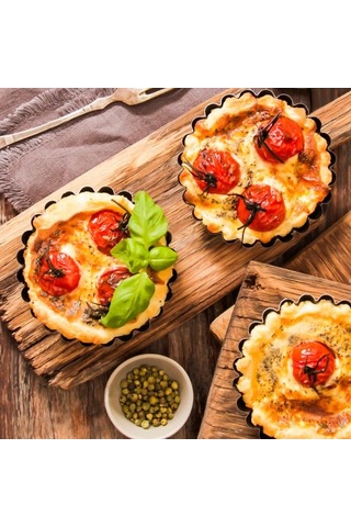 Novahub Cyimi 12'li Tart Tavası Seti - Siyah, Yapışmaz, Kolay Temizlenir Siyah