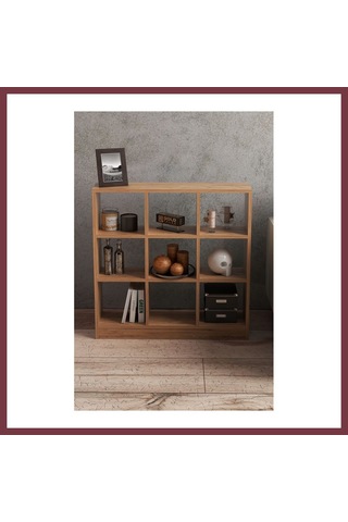 Storeşahin 9 Bölmeli Kitaplık Çam Kahverengi Shn0720