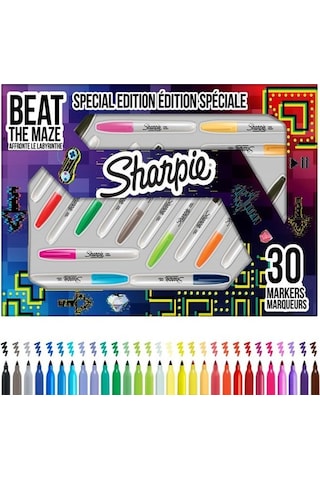 Sharpie Fine Permanent Markör 30'lu Kutu-labirent