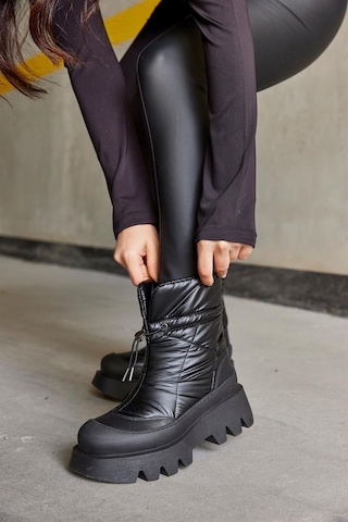 Bruno Shoes Bruno Siyah Su Geçirmez Kalın Tabanlı Kar Botu-siyah Siyah