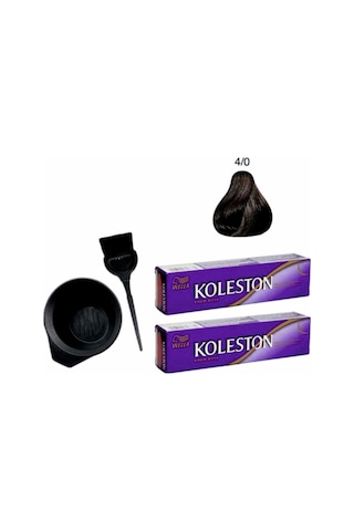 Koleston Saç Boyası 4/0 Kahve 50Ml X 2 Adet+ Boyama Seti