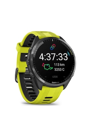 Garmin Forerunner 965 - Karbon Gri Dlc Titanyum Sarı Siyah Garmin Türkiye