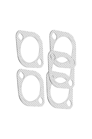 Konesam 5 Adet 2.5 İnç Galvanizli Akışkan Toplayıcı Flanş Yamağı, 2 Çivili, Grafit Kaplı, Anti-koroz, Araçlar İçin Eşleşir