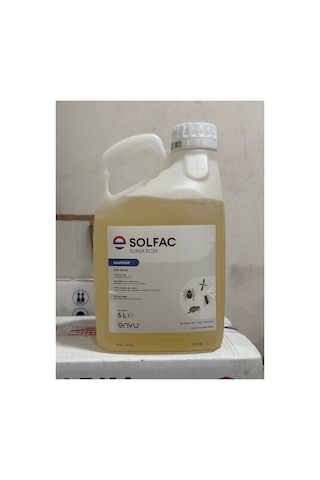Solfac Ec 50 5lt Sivri Kara Sinek Haşere Bit Pire Kene Ilacı