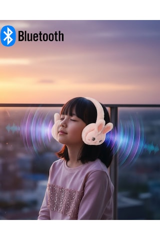 Tavşan Kulaklı Şarjlı Bluetooth Kulaklık Düşük Gecikmeli Kablosuz Ses - Lisinya