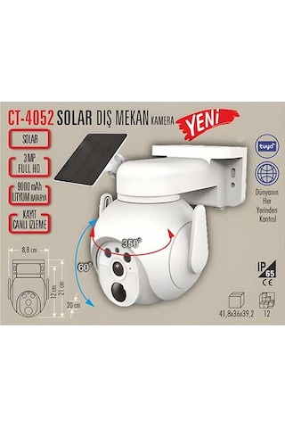 Cata Ct-4052 Solar Dış Mekan Kamera