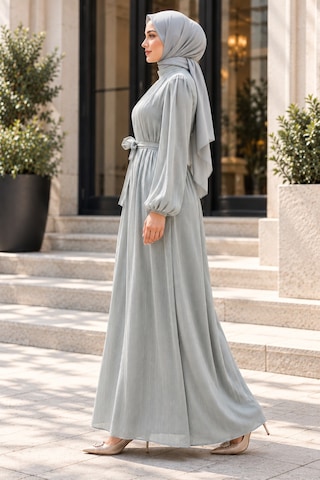 Sevitli Simli Abiye-mint Yeşili-5896