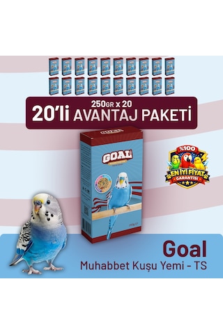 Goal Muhabbet Kuşu Yemi/ts 250 G - 20 Adet 250 G