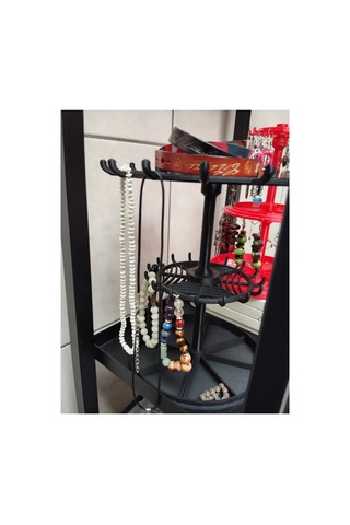Dekoratif Takı Standı, Takılık, Küpelik, Bileklik, Kolye, Takı Dolabı Düzenleyici, Takı Organizer Siyah 33195478