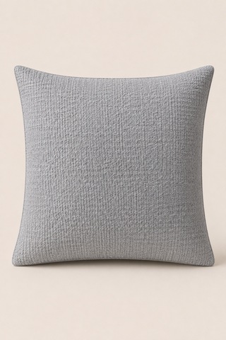 Gri Dokulu Dekoratif Kırlent Kılıfı 43x43 Cm