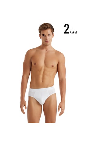 Blackspade Erkek Slip Külot 2Li Paket Loose Fit 9625 - Beyaz