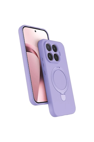 Newface Xiaomi Mi 17t Pro Regal Magsafe Standlı Kapak - Lila Diğer