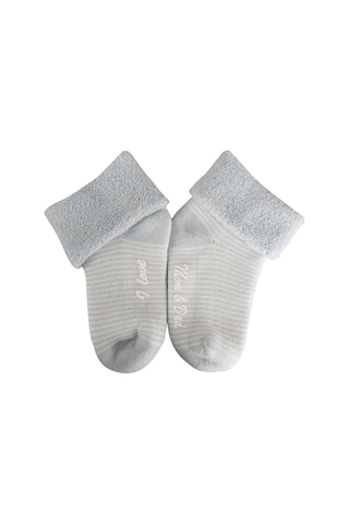 Kitikate Bibaby Biorganic Mom And Dad Kaymaz Çorap 68354 Mavi