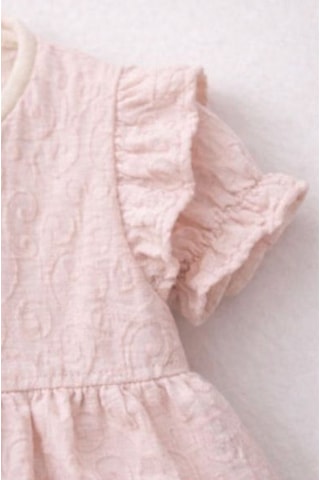 Baby Corner Fırfırlı Kız Bebek Elbise Pembe