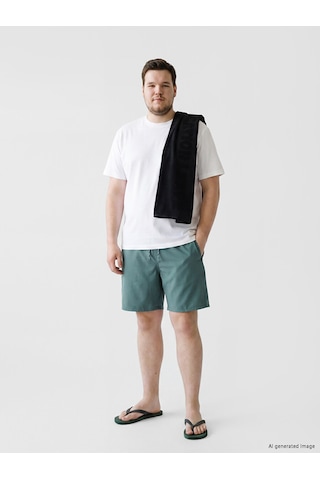 Lcw Swımwear Petrol Kısa Boy Erkek Deniz Şortu