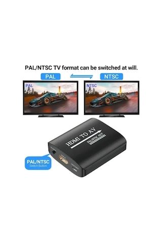 Lunatic 3443 Hdmı To Av Rca Tos Çevirici Dönüştürücü Adaptör