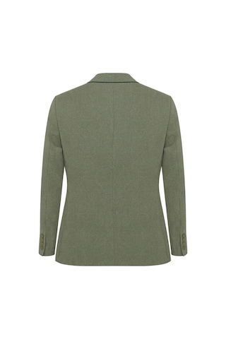 Plus Scorpion Erkek Slim Fit Blazer Ceket Tek Düğmeli Çift Yırtmaçlı Torba Cepli Yarım Astarlı Haki