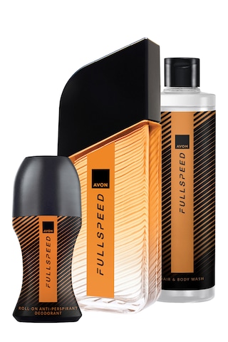 Full Speed 100 Ml. Erkek Parfüm 50 Ml. Rollon Ve 250 Ml. Saç Vücut Şampuanı Paketi Turunçgil