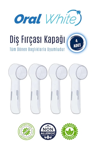 Oral White Diş Fırçası Kapağı 4 Adet