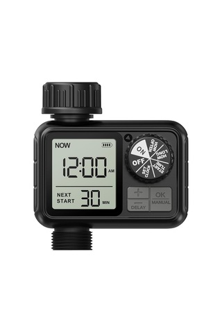 Sulama Bilgisayarı, Yağmur Gecikmeli Sulama Saati, Otomatik Ve Manuel Mod, Ipx5 Su Geçirmez/büyük Ekran Lcd Ekran, Bahçe, Çim İçin Su Zamanlayıcısı