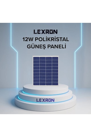 Lexron 12w Polikristal Güneş Paneli