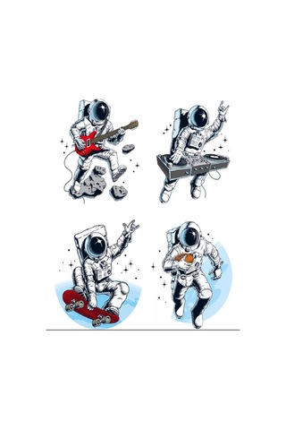 Brightnest Duvara Yapıştırılan İç Mekanastronot Duvar Çıkartmaları 206809451 Beyaz