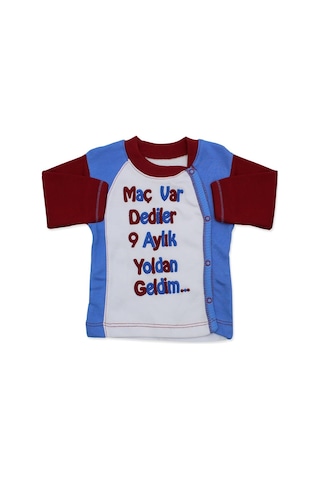 Trabzonspor Hastane Çıkış Yenidoğan Bebek 4 Parça Pamuk Zıbın Set Bordo