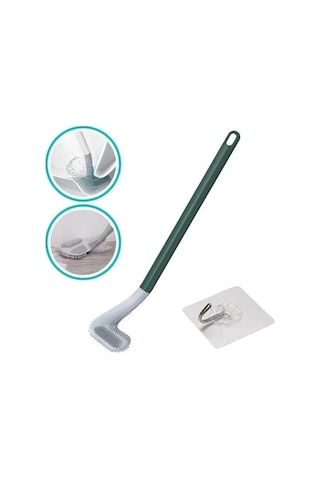 Bay Golf Tasarımlı Silikon Wc Klozet Mutfak Temizlik Fırçası Kanca Hediyeli Najmaddin Standart