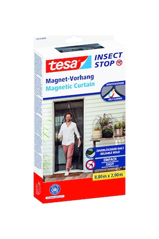 Mıknatıslı Kapı Sineklik Küçük 0,8m X 2,0m Siyah 1